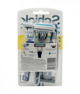 شفرات حلاقة شيك كواترو للرجال – ٢+١ عبوة