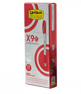 تولي طقم اقلام حبر لون احمر 1مم 10حبة