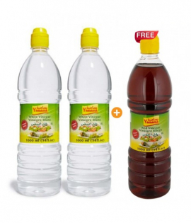 يمامة خل أبيض + احمر 1 لتر (2+ 1 مجانا)