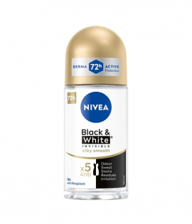 نيفيا مضاد التعرق أسود وابيض للنساء 50 مل