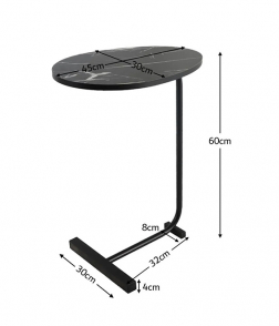 طاولة خدمة مفرد باستاند معدن