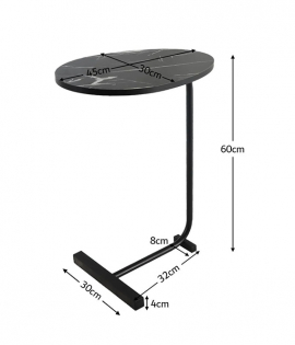 طاولة خدمة مفرد باستاند معدن