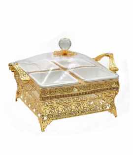 صواني تقديم مكسرات استيل 