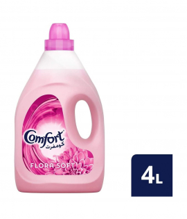 كومفورت منعم ومعطر الاقمشة بالازهار الناعمة 4 لتر 