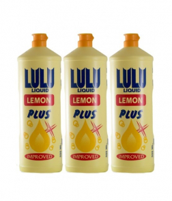 Lulu dishwashing liquid soap lemon 500 ml 3 pcs