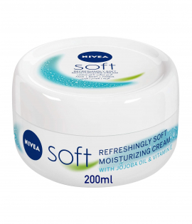 نيفيا سوفت كريم مرطب ناعم ومنعش للوجة والجسم واليدين 200 مل 