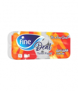 Fine Deal Toilet Paper Tissue 150 Sheets 16 Rolls