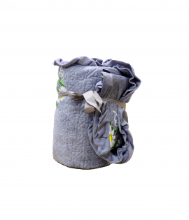 طقم لحاف مع مفرش سرير مع مفرش خدادية سنجل