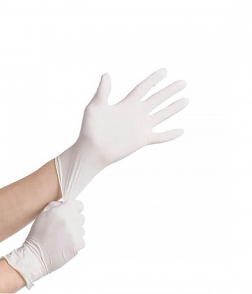 Rite household use gloves black color large size 40 pcs