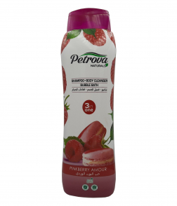 بيتروفا شامبو غسيل الجسم بحبب التوت الوردي 800 مل 