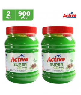 اكتيف - سوبر جل منظف متعدد الاستخدام 900 جرام 2 حبة
