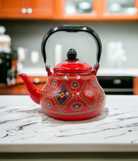 ابريق شاي نقشة تراثية 2.5 لتر 