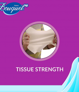 Sanita Bouquet Kitchen Tissue Extra Thick, 54 Sheets, 4 Rolls