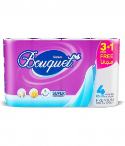 Sanita Bouquet Kitchen Tissue Extra Thick, 54 Sheets, 4 Rolls