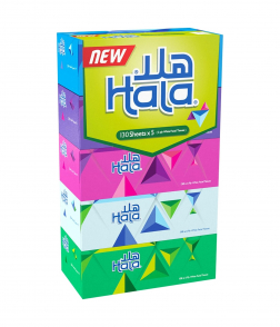 Hala Tissue Paper 130 Handkerchiefs 5 Pieces