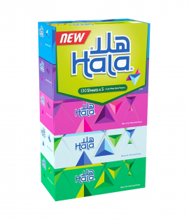 هلا مناديل ورقية 130 منديل 5 حبة