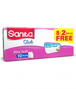 Sanita Club Toilet Paper 200 Double Sheets 10 Rolls
